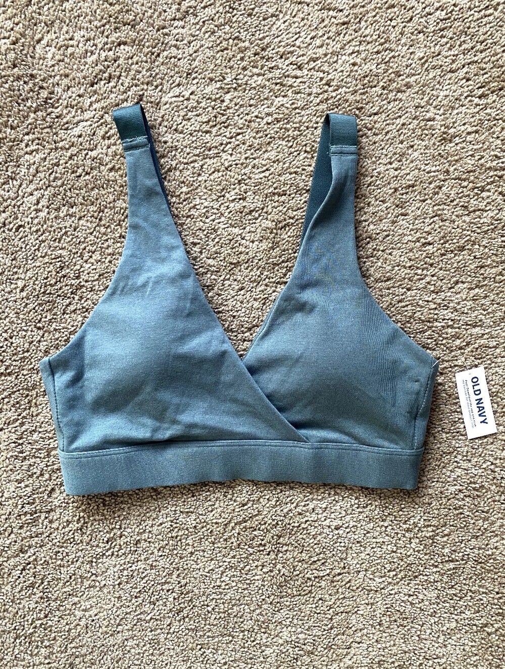 Old Navy Powerchill Wrap Sports Bra Small Green